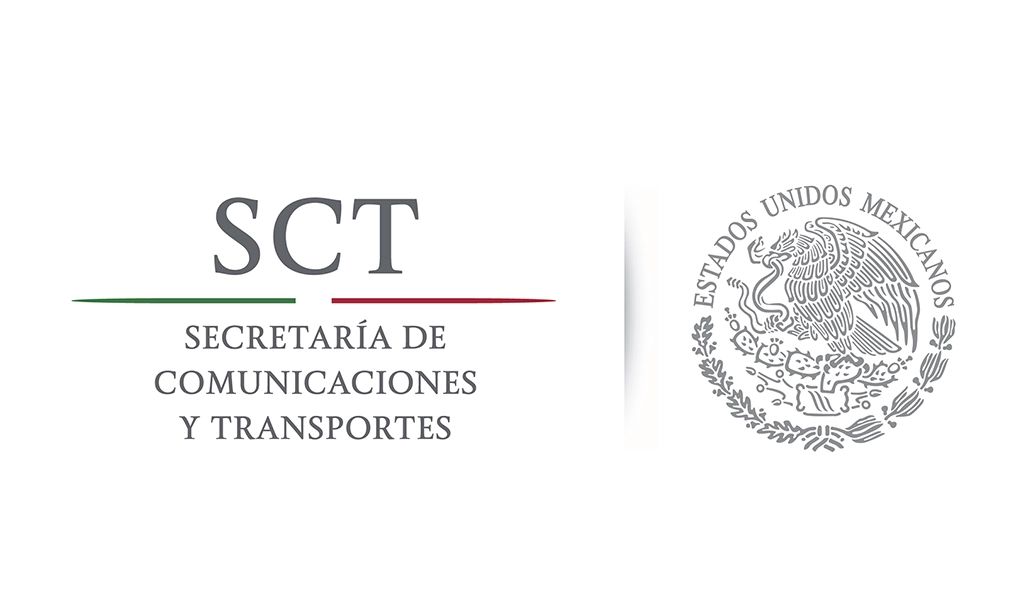 Logotipo de la SCT, Secretaría de Comunicaciones y Transportes de México.