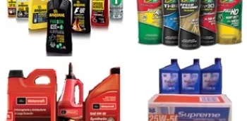 Diferentes marcas y tipos de aceites lubricantes para motor disponibles en Grupo TESA.